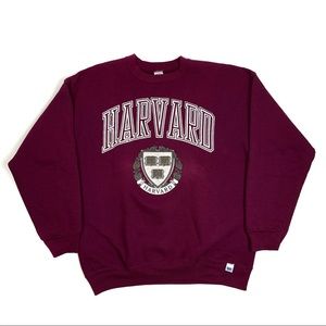 Harvard University Seal Logo Vintage Crewneck L